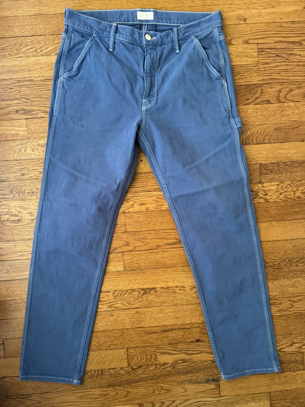 MOTHER  Straight Jeans in Dusty Blue